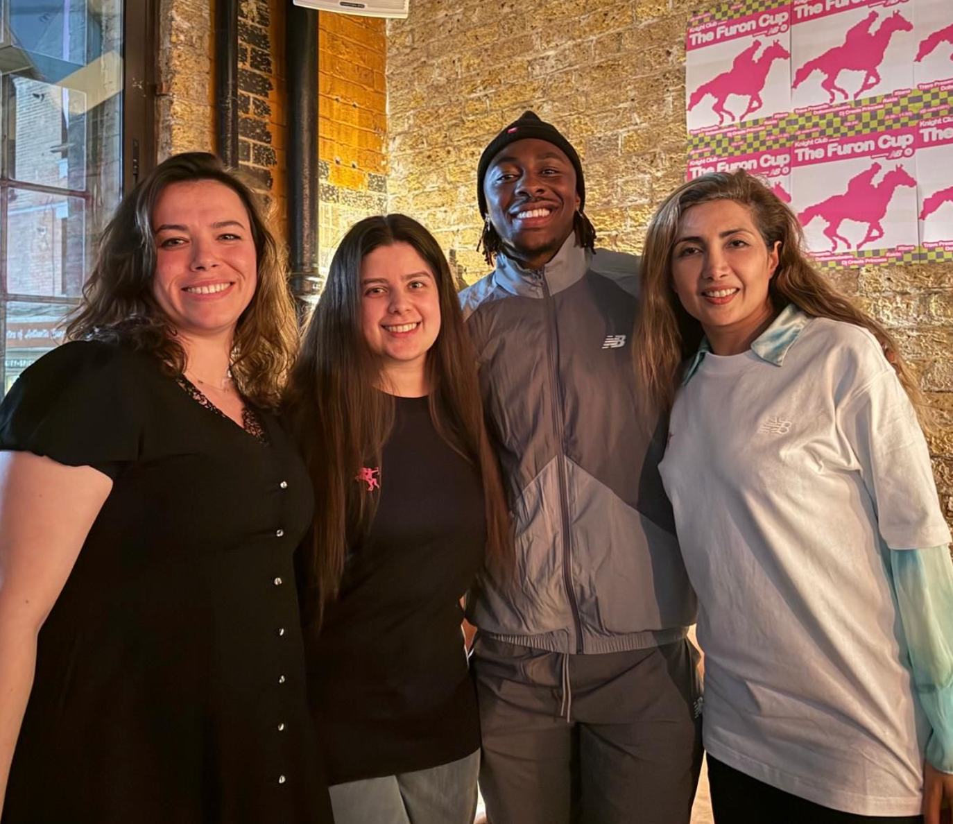 LWCC members with Arsenal forward Eberechi Eze